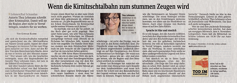Schsische Zeitung am 03.11.2015